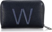 Mooie portemonnee - op de voorkant de letter W - met ritssluiting - voorzien van 7 vakjes - afmeting 13cm x 9 cm - Leuk voor uzelf of Bestel Een Kado