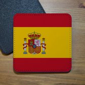 ILOJ onderzetter - Spaanse vlag - vlag van Spanje - vierkant