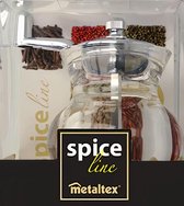 Metaltex Kruidenmolen Spice Line 13 X 5 Cm Acryl Transparant