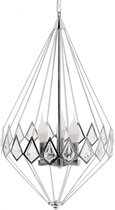 DIAMOND Decoratieve Plafondlamp in Glamour Stijl - Hanglamp - Kamerlamp - Designlamp - Metalen Lamp met Kristallen