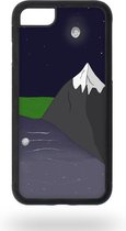 Mountain in the night sky Telefoonhoesje - Apple iPhone 7 / 8 / SE2