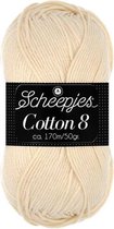 Scheepjes Cotton 8- 501 5x50gr