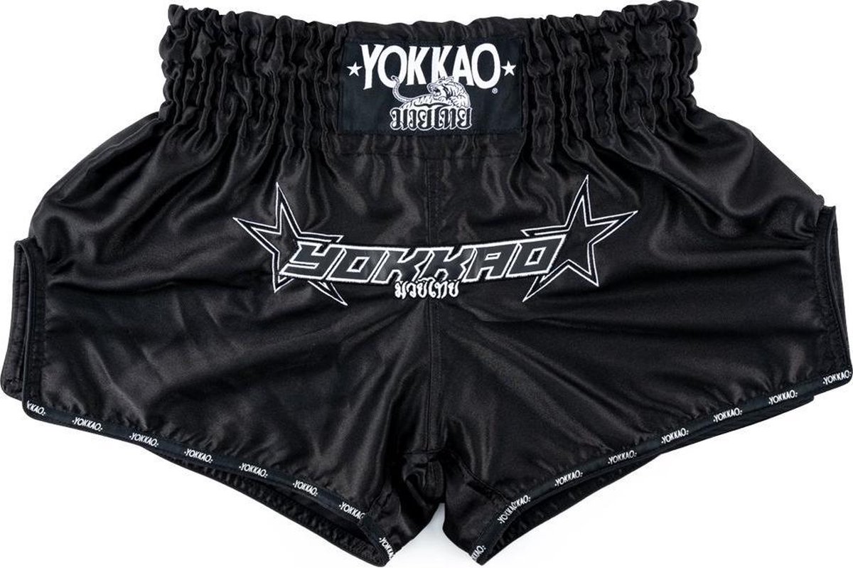 Yokkao Institution Carbonfit Shorts - Satijnmix - Zwart - maat XL