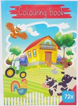 BOERDERIJ KLEURBOEK MET 72 KLEURPLATEN - BOERDERIJ DIEREN