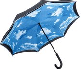 Trendy Paraplu - Heaven - zwart/blauw