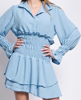 Mini jurk | blauw | maat M/L