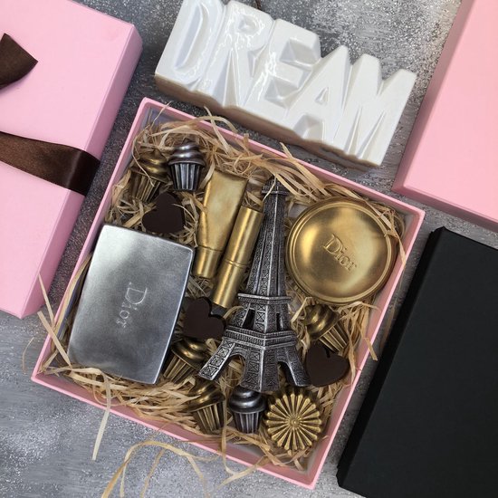 Uniek Chocolade cadeau voor haar - Gemaakt chocolade Eiffel - Romantisch -... | bol.com