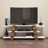 Milloni TV Meubel - TV Kast met rekken - Dolce - Wit - Hout meubelair