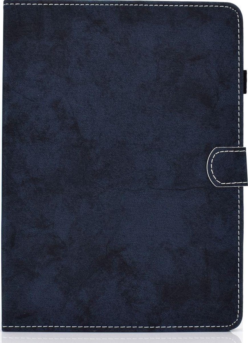 Mobigear Tablethoes geschikt voor Apple iPad Air 4 (2020) Hoes | Mobigear Folio Bookcase + Stylus Houder - Donkerblauw