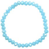 Facet Armband - Crystal Blue - Pearl Shine - 6mm