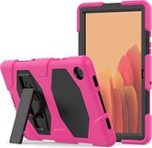 Samsung Tab A7 model 2020 10.4 inch Bumper Case met ingebouwde kickstand Roze