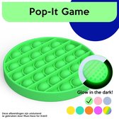 Must-Have for Kids® | Pop It "Glow" Rond - Fidget Toys - Pop It Fidget Toys - Glow In The Dark - Pop It Game - Fidget - Anti Stress Speelgoed