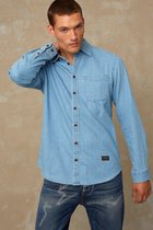 Kings Of Indigo - Enda Pocket  - Longsleeve Shirt - Licht Blauw - XL