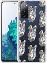 Hoesje Geschikt voor Samsung Galaxy S20 FE Love & Peace