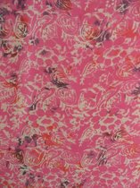 hamamdoek, sauna doek, yoga handdoek, sarong ,tafelkleed, tafellaken, wandversiering, bloemen figuren vlekken patroon lengte 115 cm breedte 165 kleuren roze paars crème oranje versierd met franjes