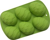 ProductGoods - Siliconen Bakvorm Paasbroodjes - 6 stuks - Pasen - Muffins - Siereieren - Koken - Bakken - Bakvormen