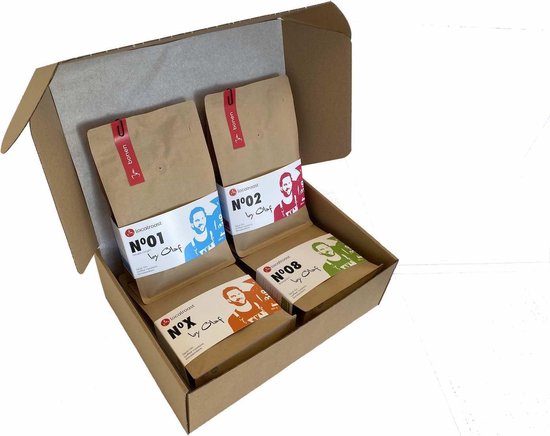 Localroast Koffie Proefpakket Bonen | Vers gebrand | Top selectie | 4 x 250g | Cadeaupakket Localroast Koffie Proefpakket Bonen | Vers gebrand | Top selectie | 4 x 250g | Cadeaupakket
