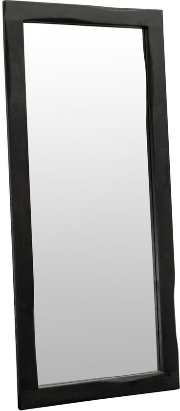 viel Quagga Hijsen Exclusives - spiegel houten lijst zwart - 180x80 - spiegels XL- staand en  ophangbaar | bol.com