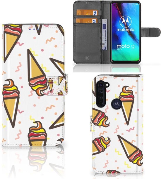 Étui de Bumper Folio pour Motorola Moto G Pro Coque Crème Glacée