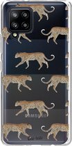 Casetastic Samsung Galaxy A42 (2020) 5G Hoesje - Softcover Hoesje met Design - Hunting Leopard Print