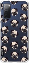 Casetastic Samsung Galaxy S20 FE 4G/5G Hoesje - Softcover Hoesje met Design - Pug Trouble Print