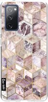 Casetastic Samsung Galaxy S20 FE 4G/5G Hoesje - Softcover Hoesje met Design - Blush Quartz Honeycomb Print