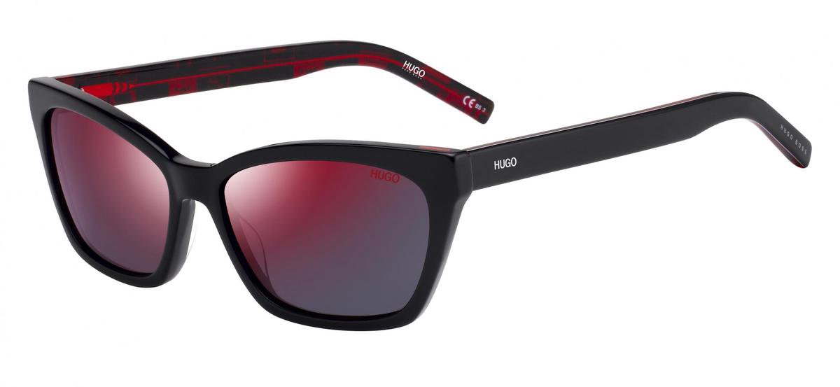 Hugo Boss Zonnebril Hg 1077/s Uyy/ao Dames Cat.3 Cat-eye Zwart