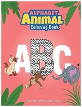 Alphabet animal coloring book: Fun with animals