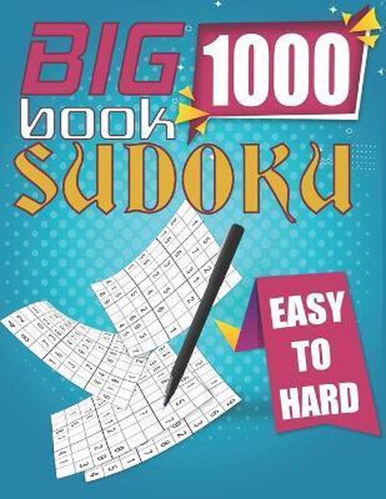 Big Book 1000 Sudoku Easy To Hard M Kevin 9798665651903 Boeken 