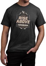 Hayabusa T Shirt Rise Above Black Vechtsport Kleding Kies uw maat: XXL