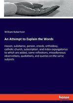 An Attempt to Explain the Words