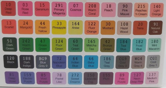 Decotime Twinmarkers - 50 Waterverstiften - Professionle stiften - With