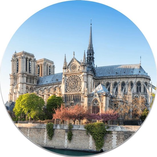 Muurcirkel Notre-Dame - FootballDesign | Forex kunststof | Wandcirkel Notre-Dame Parijs