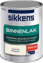 Sikkens Binnenlak - Verf - Hoogglans - Mengkleur - Ivoorwit - 1 liter