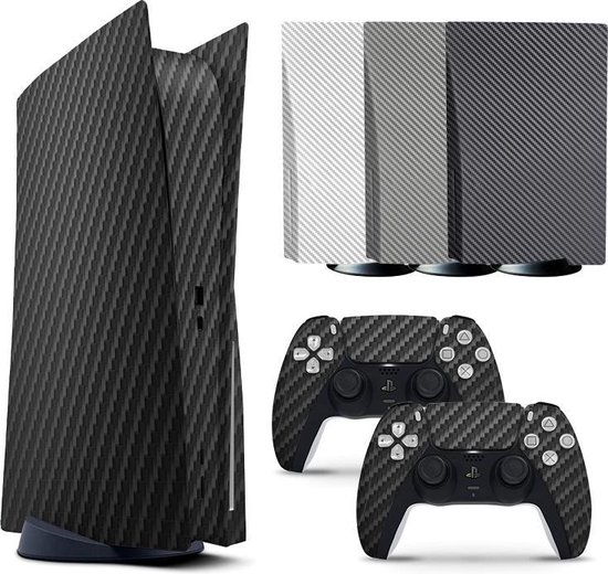 Playstation 5 Console + Controller skin – Carbon