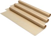 Navaris herbruikbaar bakpapier - Set van 3 bakmatjes - 33 x 40 cm - 3x mat voor in de oven - Antiaanbak en omkeerbaar - Vaatwasserbestendig