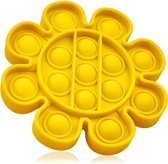 Pop It Fidget Toy - Geel - Bloemetjes Vorm