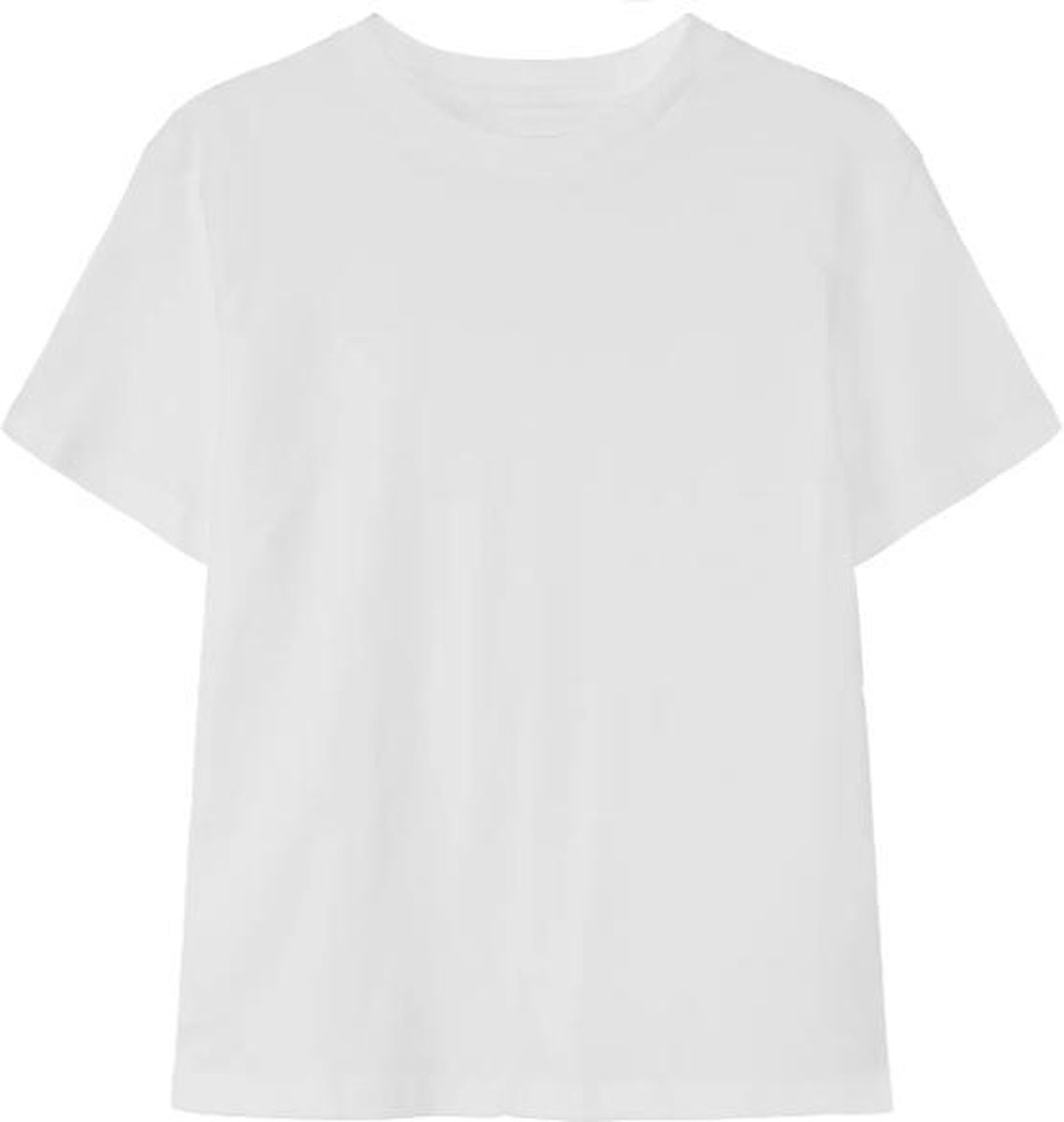MOOI! Company - Los vallend basis T-shirt - Dames Top - NICKY - Kleur Wit - XL