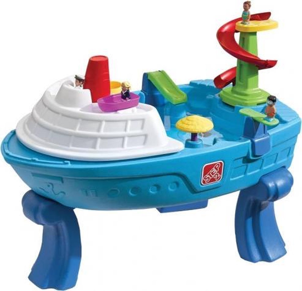 Step2 Fiesta Cruise Boot Watertafel - Met Deksel en 10 accessoires - Waterspeelgoed voor kind - Activiteitentafel met water voor de tuin / buiten — afbeelding 2