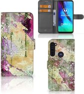 Cuir PU Portefeuille Livre Motorola Moto G Pro Coque Lettre De Peinture