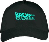 Zwarte Pet – Snapback met Glow in the Dark Groen “ Back to Normal “ logo