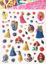 Disney Princes 3D Stickers met 50 stuks
