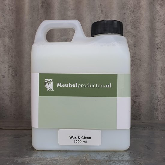 Wax & Clean, Schoonmaakmiddel, Onderhoudsmiddel, verzorging voor houten meubel en vloer, 1 liter