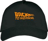 Zwarte Pet – Snapback met Oranje “ Back to Normal “ logo