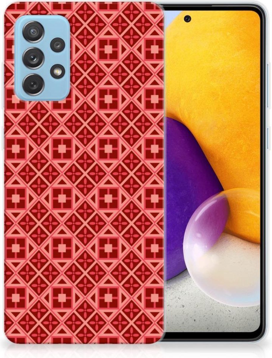 Samsung Galaxy A72 TPU bumper Batik Rood