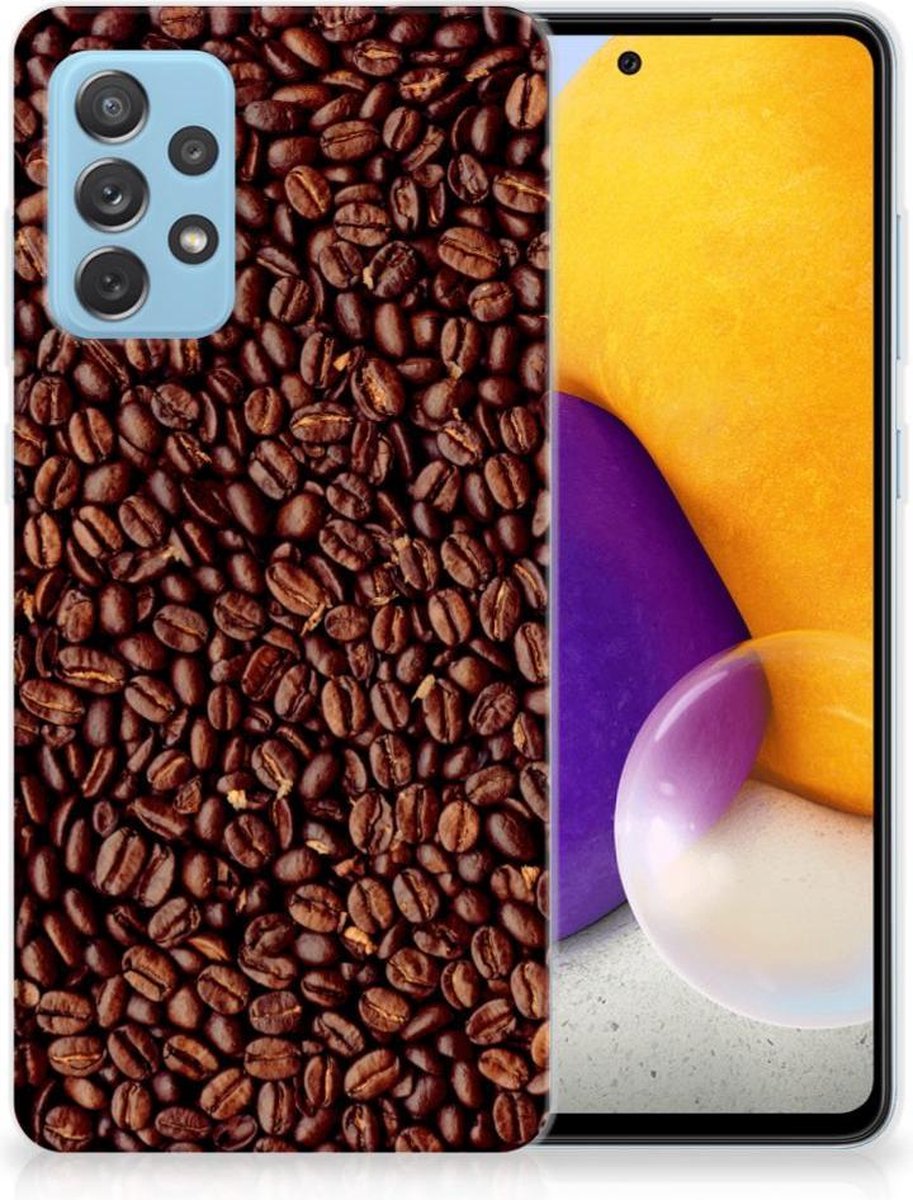 Samsung Galaxy A72 Siliconen Case Koffiebonen
