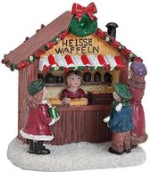 Kerst - Kerstdecoratie - Kerstdagen - Kerstdorp - Kerstmarktkraampje "Hete Wafels"