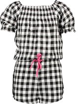 B.Nosy Jumpsuit meisje sunny black /white ao maat 140
