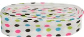 BIAIS DE FLEUR BIAISBAND STIPPEN 20MM - 2X3M - 003
