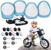 Kids Beschermende Gear Set, Kids Knie Pads Set-Knie Pad Elleboog Pols Pads Verstelbare 6 in 1 Veiligheid voor Kinderen Schaatsen Skateboarding Scooter Fietsen Fiets BMX Sport